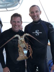 Photo after free-diving for Lobster